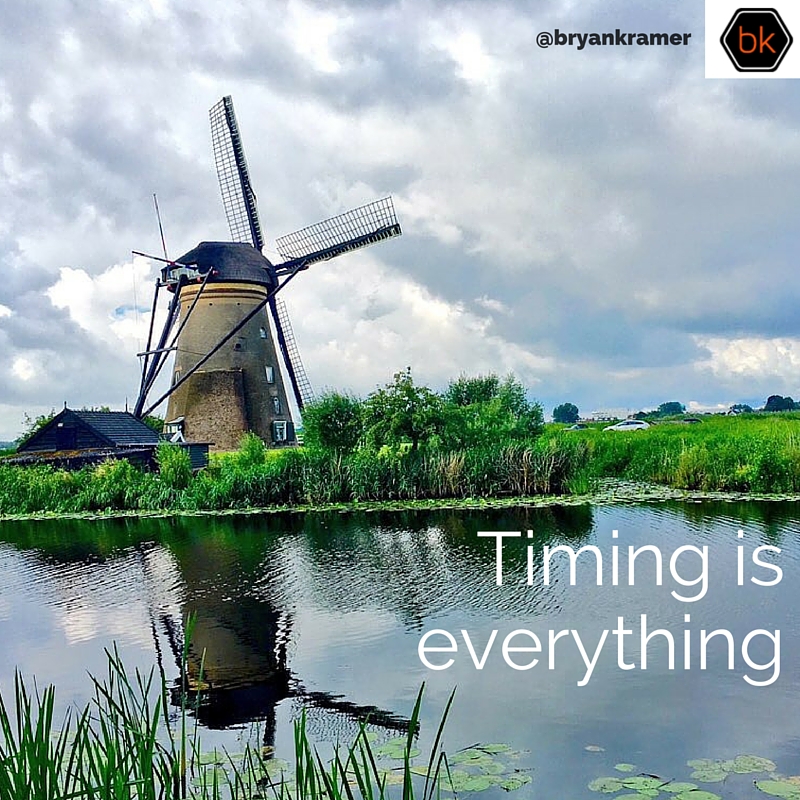 Timing is everything