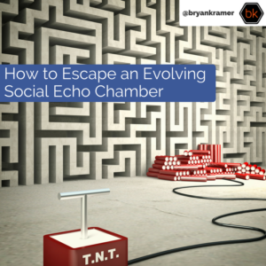 How to Escape an Evolving Echo Chamber